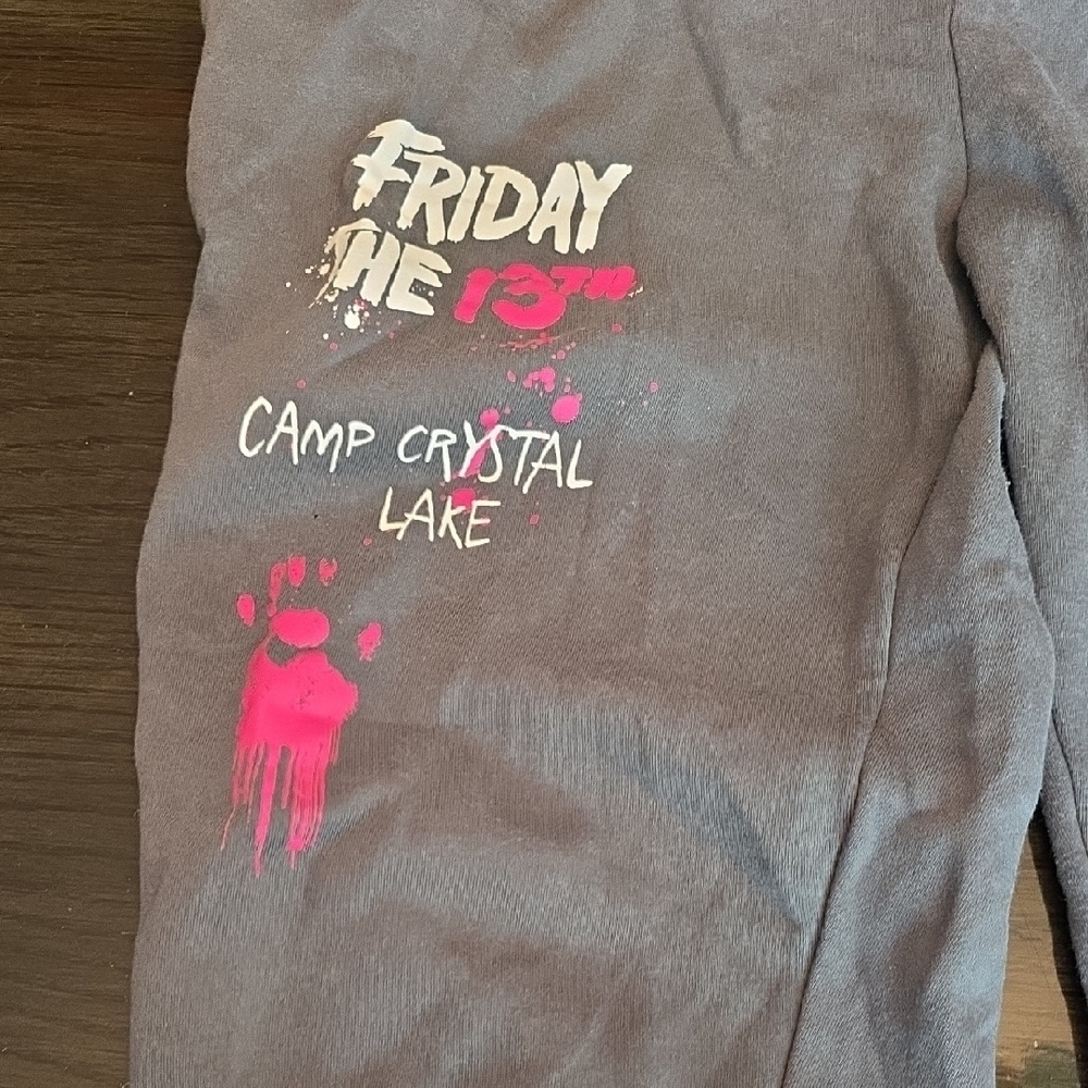 Gray and Pink Graphic Joggers - Picture 4 of 4
